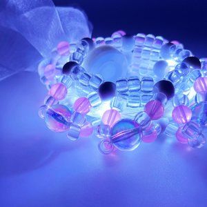 LASR Sweet Melody Light Up Ribbon Rave Kandi Bracelet